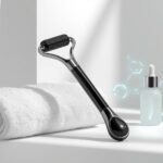 a professional product image of a derma roller inspired by roselynboutique titanium microneedle roller, designed for hair,