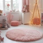 Amdrebio Light Pink Round Rug Review 2024 - Perfect Fluffy Carpet for Girls Bedroom