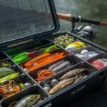Fishing Lures Tackle Box with VIBs Frogs Minnows Soft Baits