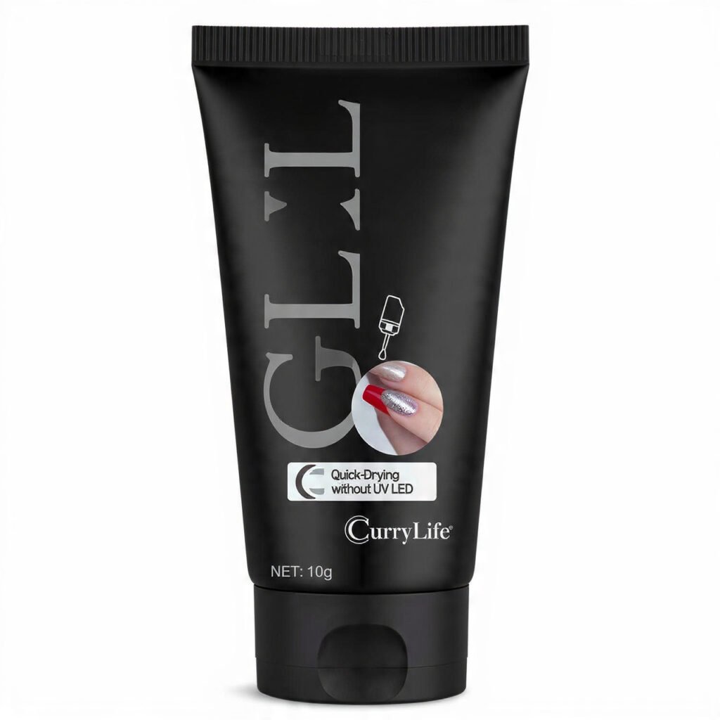 Curvlife quick drying semi solid nail glue with remover for press on nails fake acrylic nails no UV lamp needed